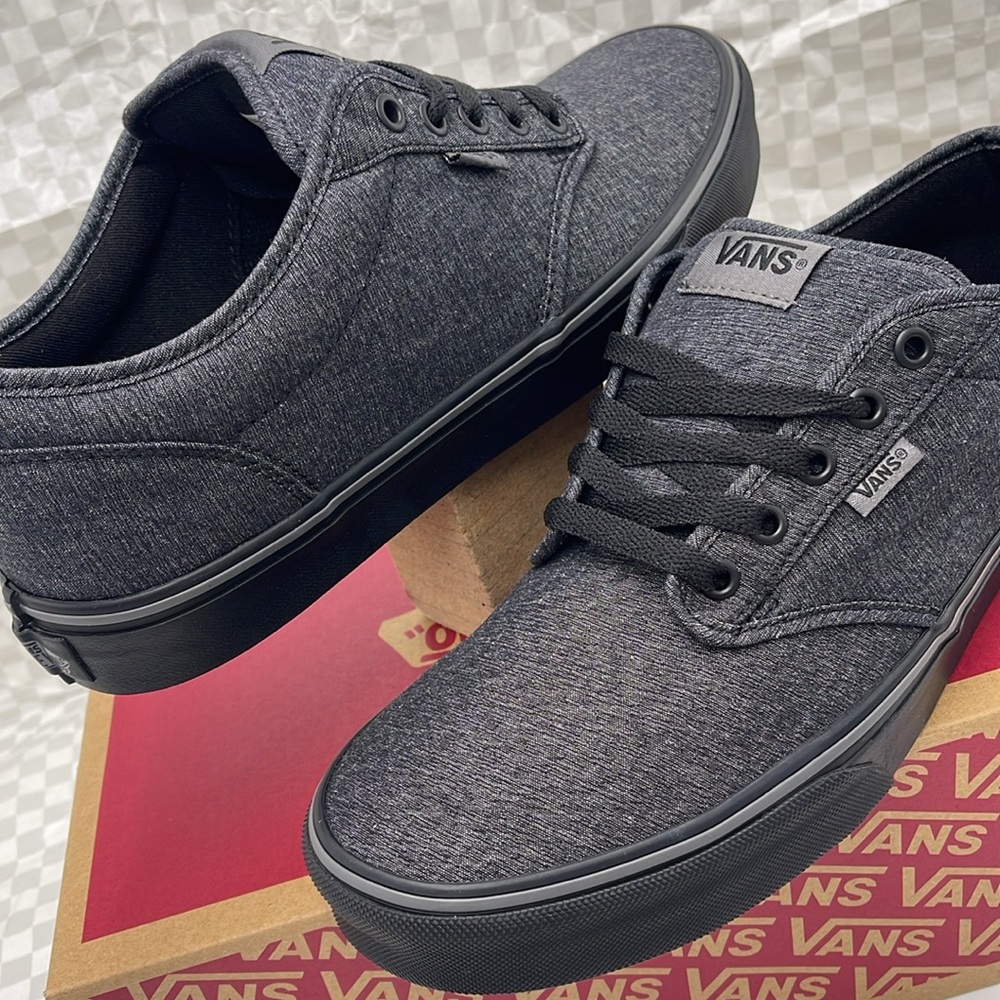 Vans Men’s Sneakers Canvas Upper Atwood
(Varsity Textile) Black/Pewt
VN0A45J9VEJ - Picture 10 of 16